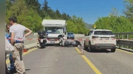 I mezzi coinvolti nel tragico schianto di giovedì mattina sulla E45 I mezzi coinvolti nel tragico schianto di giovedì mattina sulla E45