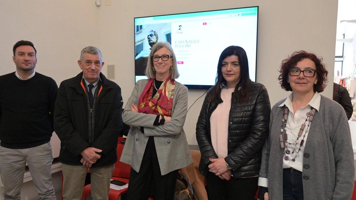 Un momento della conferenza stampa al Puccini Museum Casa Natale