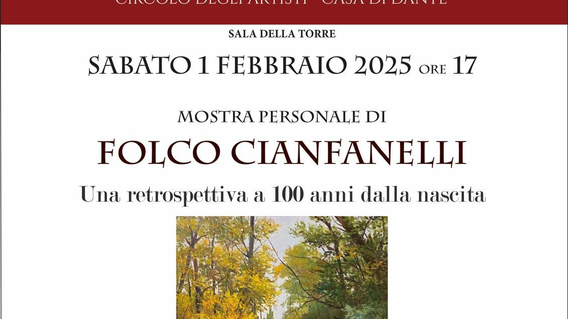 La locandina dell'inaugurazione La locandina dell'inaugurazione
