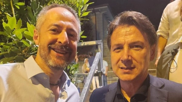 Tommaso Pierazzi con Giuseppe Conte