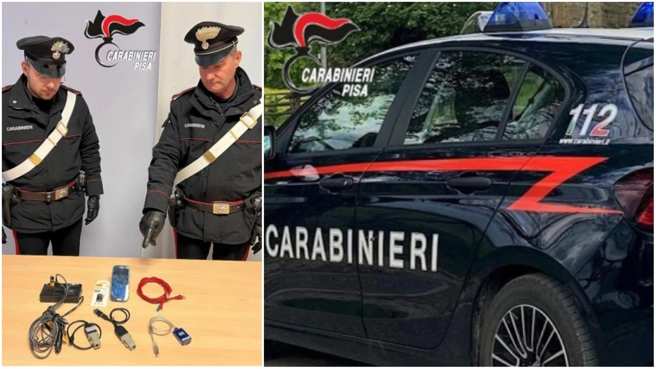 A sinistra il materiale sequestrato A sinistra il materiale sequestrato