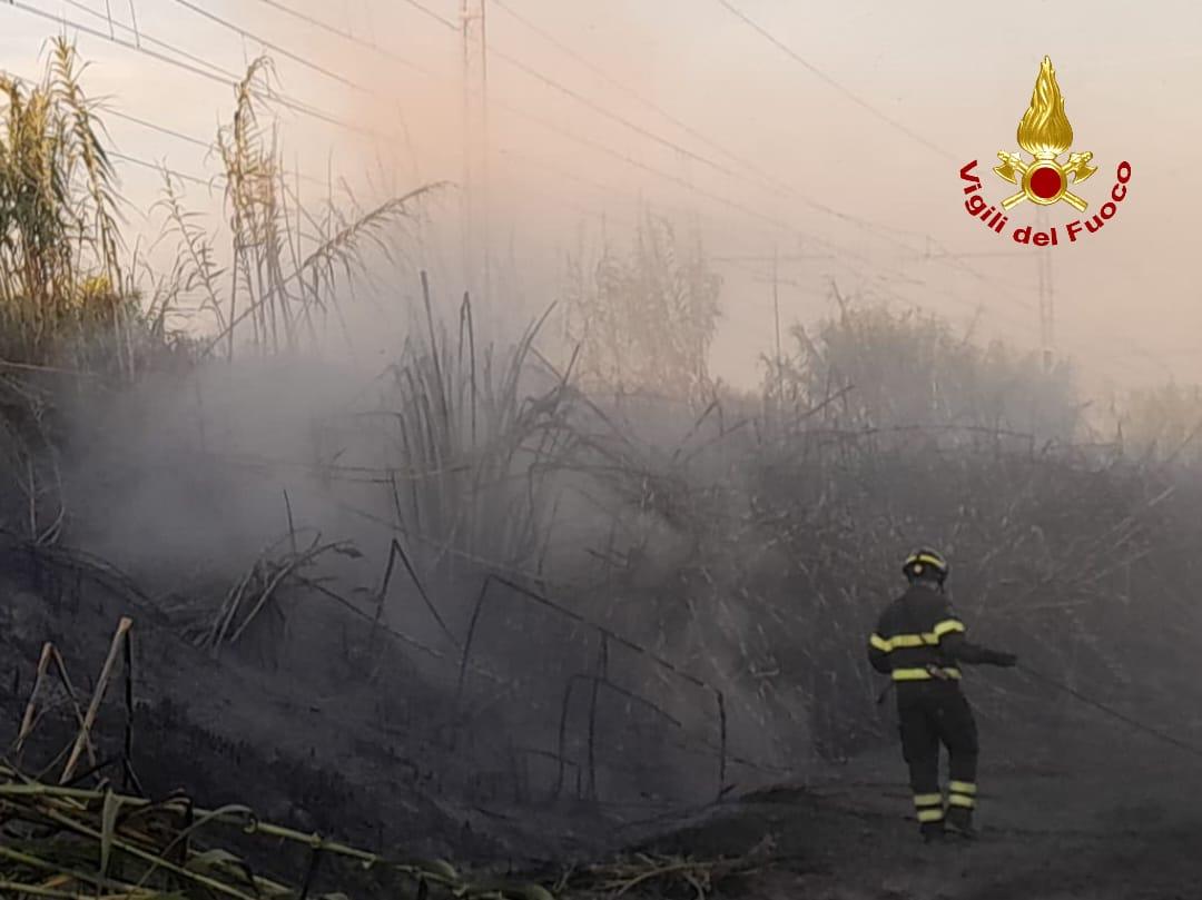 Incendio sui binari, treni bloccati per un’ora sulla linea Firenze Pisa Incendio sui binari, treni bloccati per un’ora sulla linea Firenze Pisa
