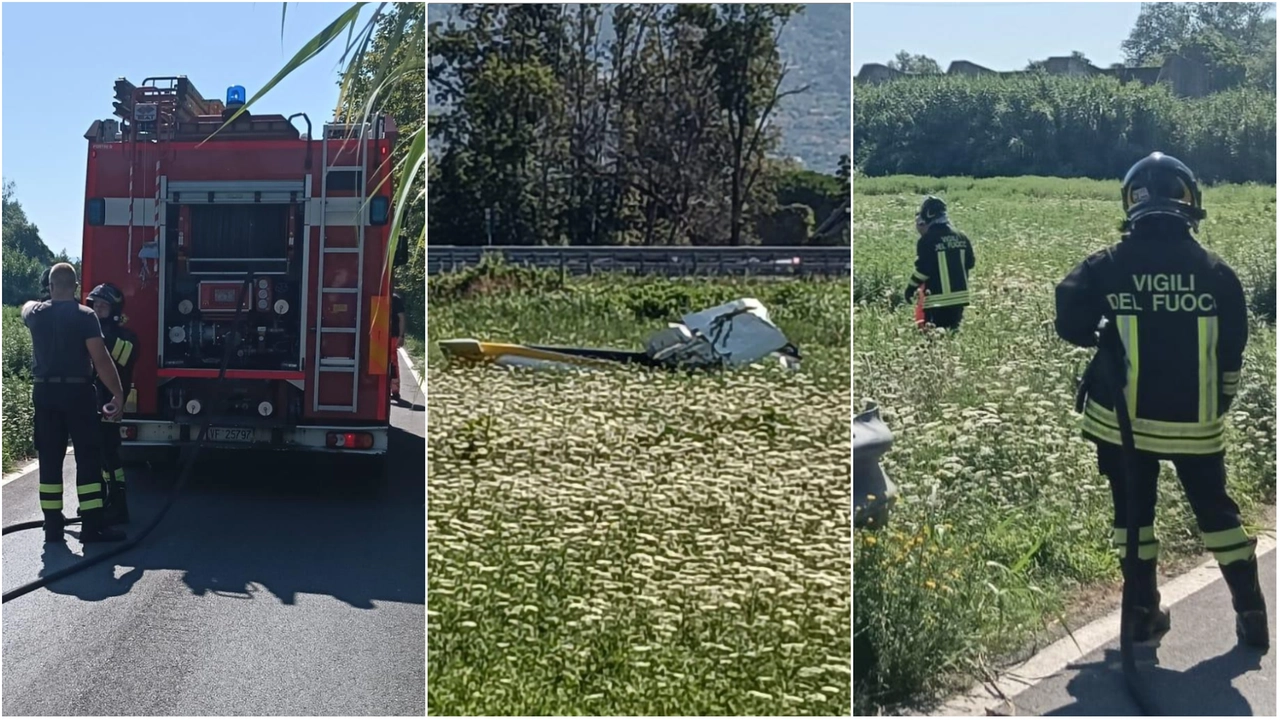 L'ultraleggero precipitato nei pressi dell'autostrada a Forte dei Marmi (Foto gentilmente concesse da Muttleys Versilia) L'ultraleggero precipitato nei pressi dell'autostrada a Forte dei Marmi (Foto gentilmente concesse da Muttleys Versilia)