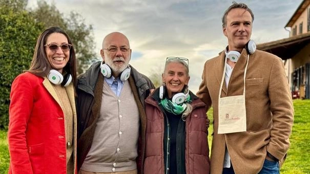 Da sinistra Silvia Ghirelli, Edoardo Ventimiglia, Carla Benini e Bruno Pellegrini durante la presentazione del progetto