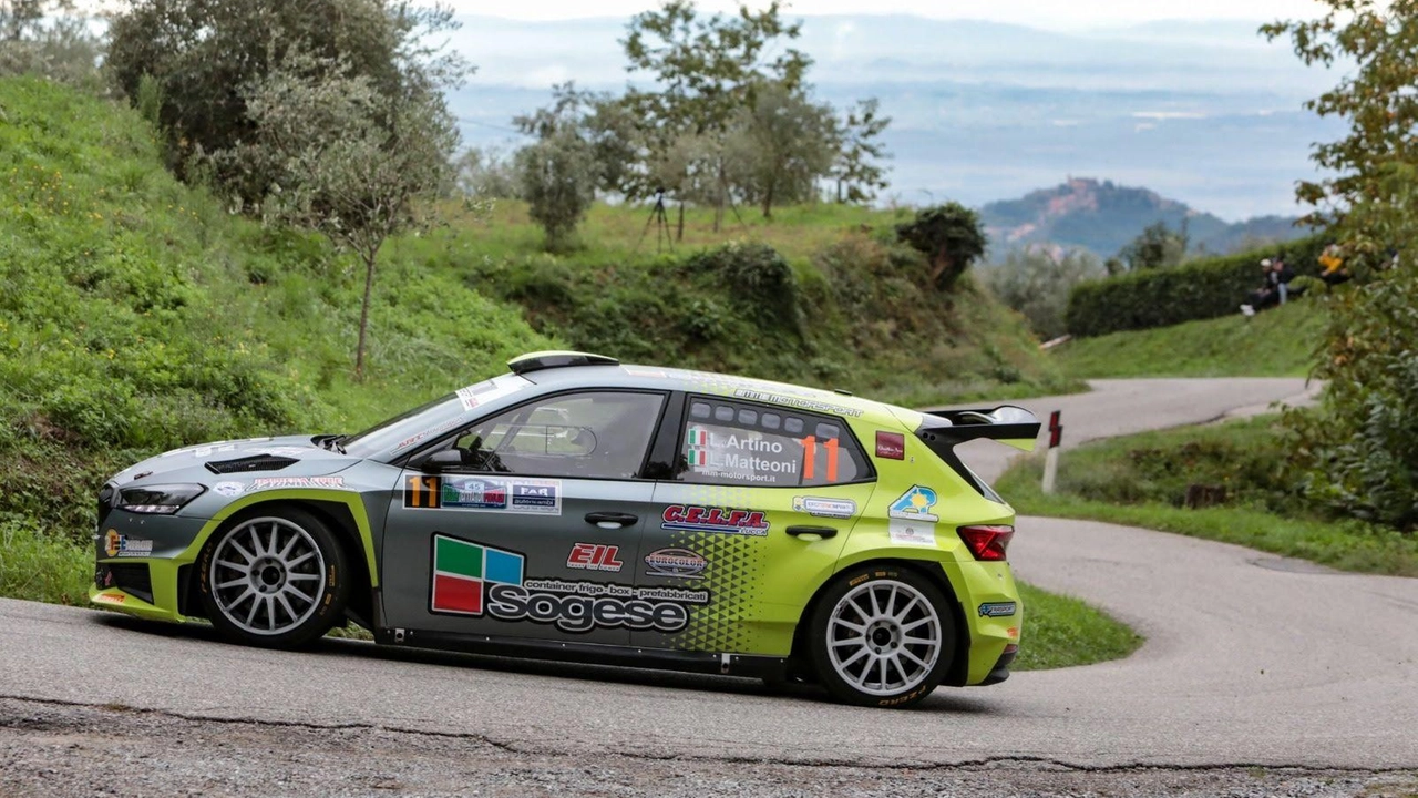 Luca Artino della Art Motorsport 2.0. a bordo della sua Skoda Fabia R