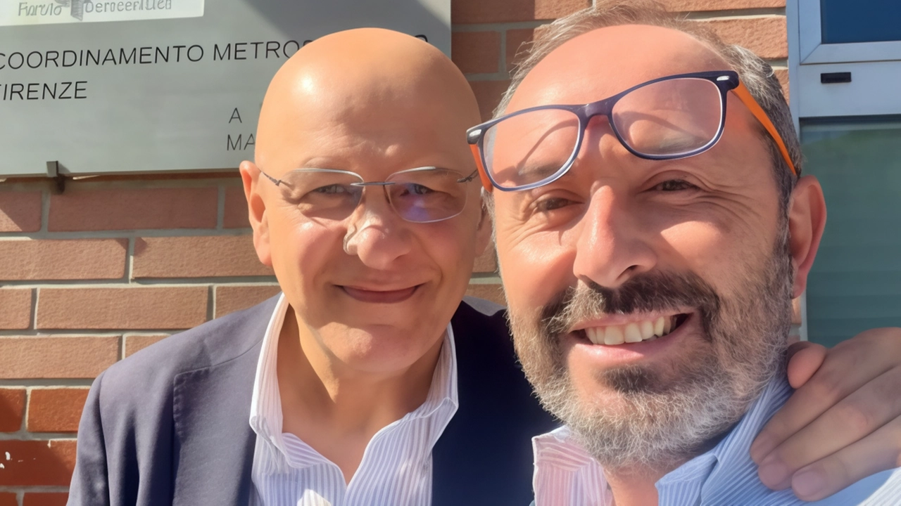 Il segretario di SI Dario Danti e Filiberto Zaratti di Europa Verde