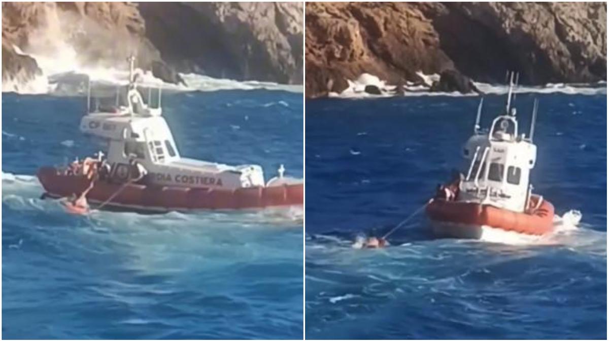 Lo salva la Guardia Costiera tra le onde: era caduto in mare e non riusciva a rientrare