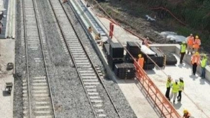 La linea ferroviaria raddoppiata La linea ferroviaria raddoppiata