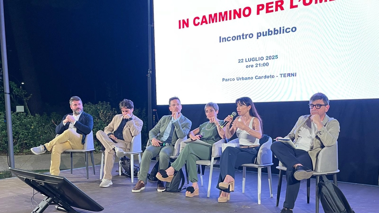 La Giunta regionale al parco di. Cardeto e il pubblico presente