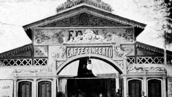 Un’immagine del 1935 del Teatro Eden che in quegli anni insieme al Politeama ha fatto la storia della prosa italiana