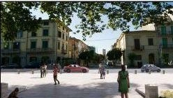 Il rendering di come sarà l’Esedra all’ingresso della Pineta una volta completato il progetto di recupero Il rendering di come sarà l’Esedra all’ingresso della Pineta una volta completato il progetto di recupero
