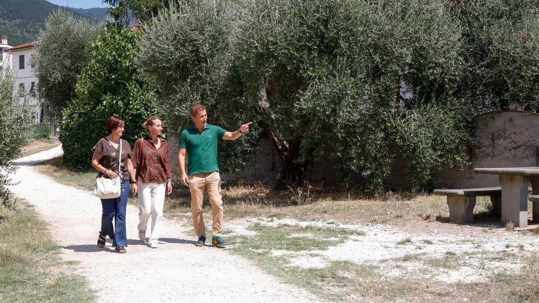 percorso pedonale sul rimaggio installati due punti luce