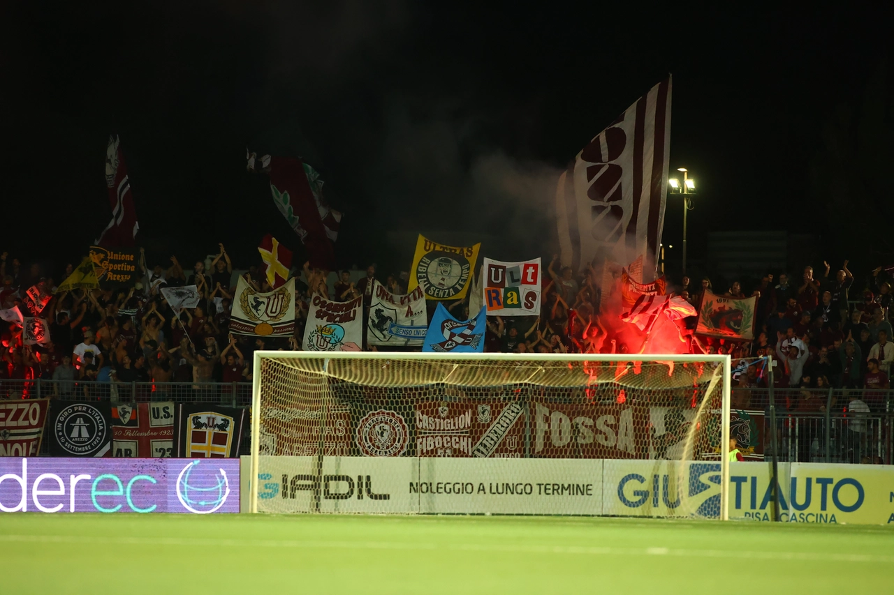 PONTEDERA STADIO MANNUCCI PARTITA CAMPIONATO SERIE C 2025 2026 PONTEDERA VS AREZZO