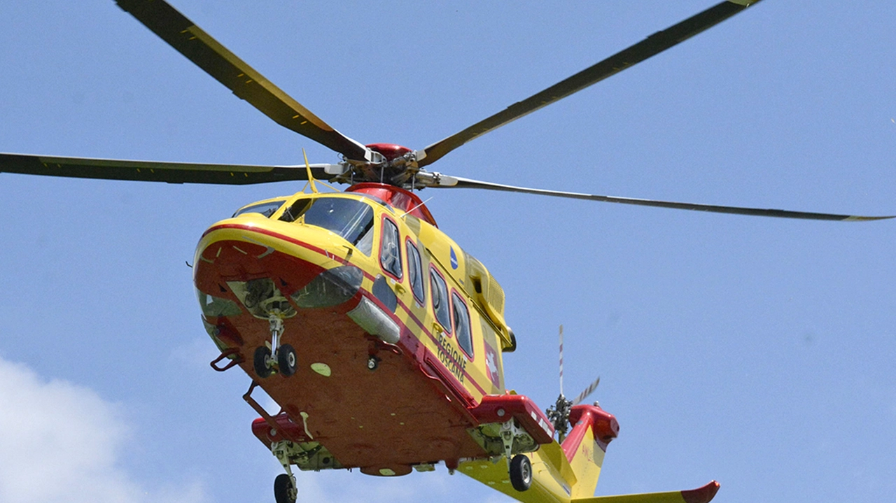 Elicottero Pegaso in una foto di repertorio. Il velivolo ha portato velocemente il piccolo al Meyer