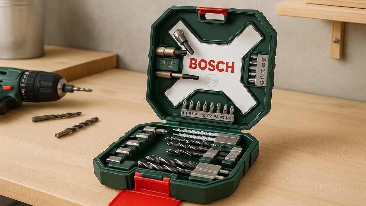 Set da 34 pezzi Bosch X-Line per legno, pietra e metallo Set da 34 pezzi Bosch X-Line per legno, pietra e metallo