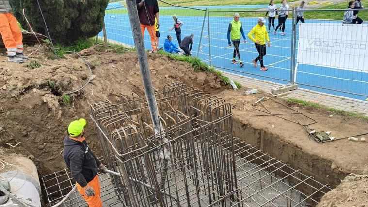 Lavori in corso al Campo scuola. L’attività sportiva non ha subito interruzioni