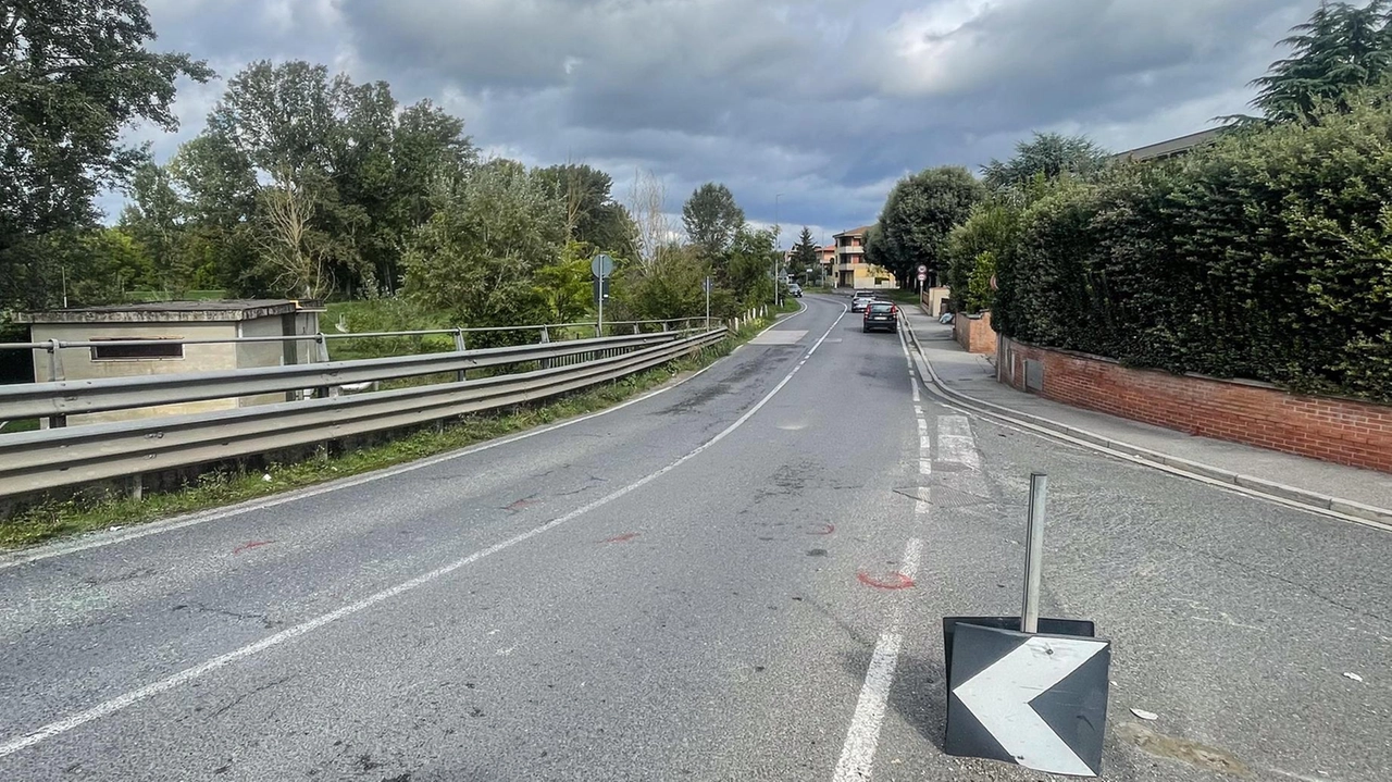 Incrocio via Galvani-via Marco Polo dove perse la vita Leonardo Gozzi di 16 anni nell’ottobre 2024. (. Foto Tommaso Gasperini/Fotocronache Germogli