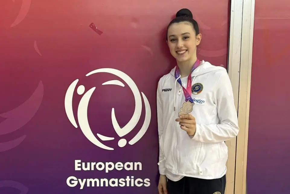 Ginevra Bindi argento con la Nazionale italiana di ginnastica ritmica alla European Cup