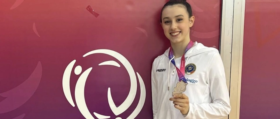 Ginevra Bindi argento con la Nazionale italiana di ginnastica ritmica alla European Cup