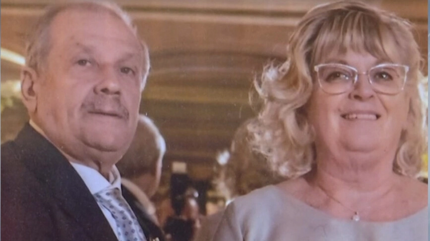 Luigi Pulcini (la vittima) e la moglie Sandra Baldi in un momento di felicità Luigi Pulcini (la vittima) e la moglie Sandra Baldi in un momento di felicità