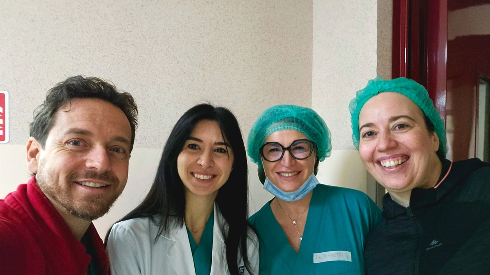 Il dr Filippo Annino con le dr.sse Saba Korrami, Stefania Ferretti, Annalisa Mantella