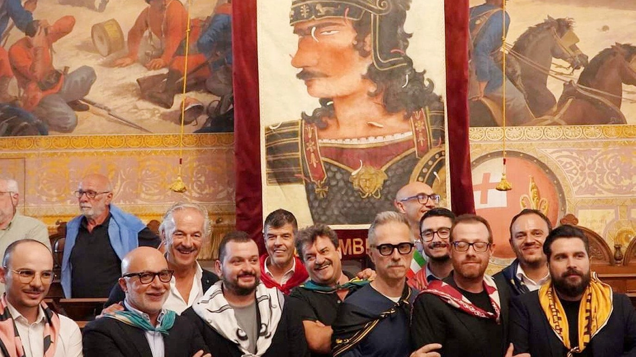 La presentazione del Palio della Quintana La presentazione del Palio della Quintana