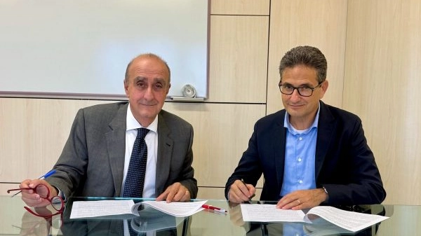 Il direttore D'Urso con il dottor Andolfi Il direttore D'Urso con il dottor Andolfi