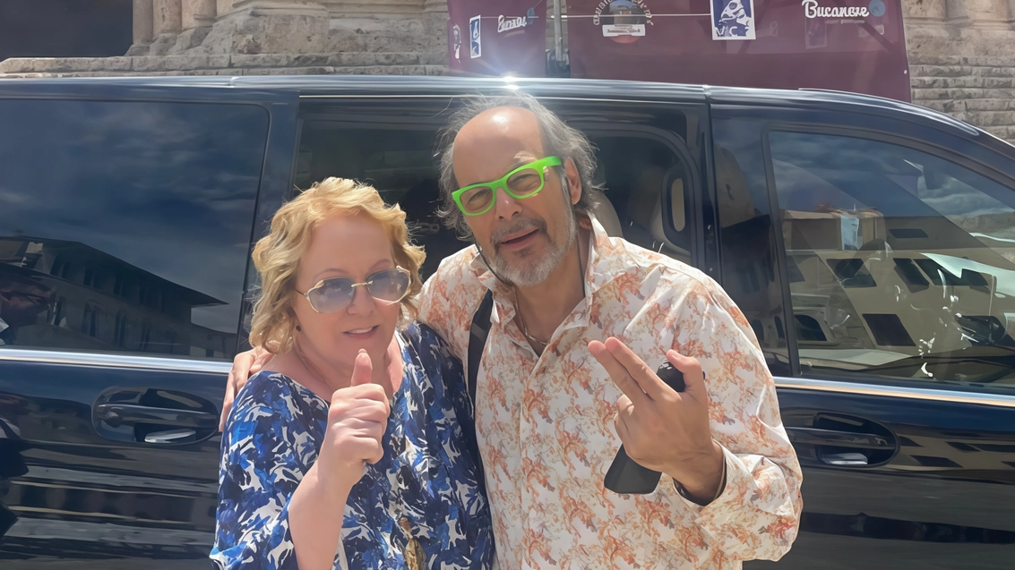 Katia Ricciarelli, che è stata presidente di Commissione alle audizioni, e il direttore artistico del Festival, il maestro Leonardo Quadrini Katia Ricciarelli, che è stata presidente di Commissione alle audizioni, e il direttore artistico del Festival, il maestro Leonardo Quadrini
