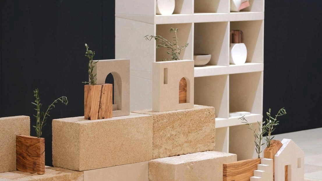 Una delle creazioni elaborate dallo studio viareggino Gumdesign premiate alla recente Marmomac di Verona Una delle creazioni elaborate dallo studio viareggino Gumdesign premiate alla recente Marmomac di Verona
