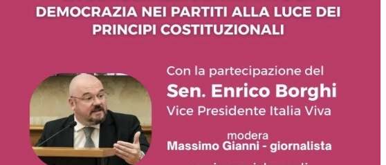 Incontro-dibattito: “La democrazia dei partiti e la democrazia nei partiti alla luce dei principi costituzionali”