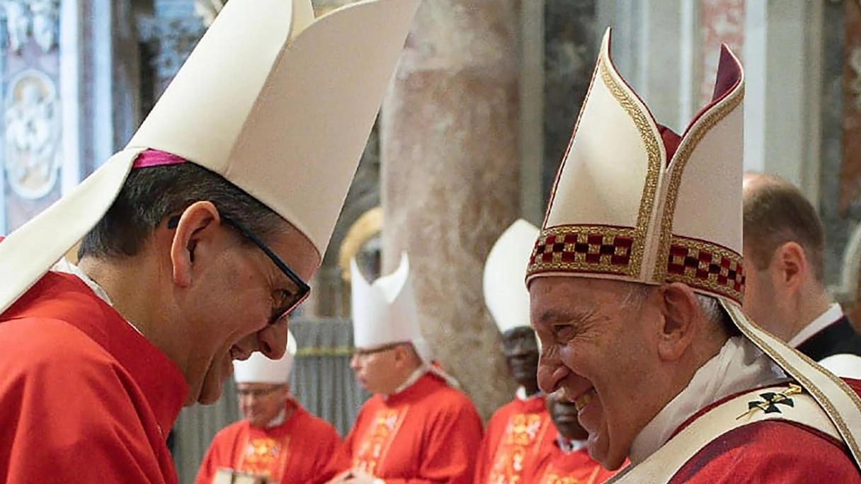 L’arcivescovo di Siena, cardinale Augusto Paolo Lojudice, nell’incontro con Papa Francesco