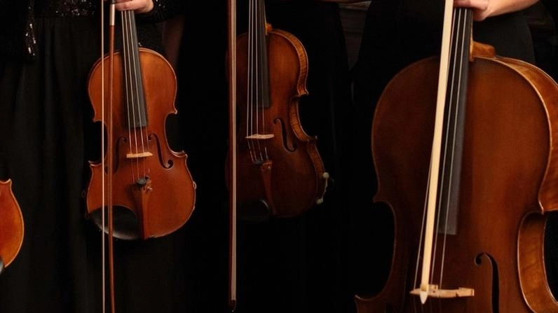 Alcune musiciste della Camerata. L’ensemble degli archi per il debutto Foto Biagini Alcune musiciste della Camerata. L’ensemble degli archi per il debutto Foto Biagini