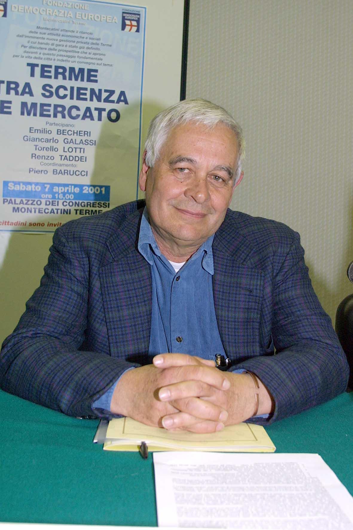Il profondo cordoglio per Galassi, “addio a un protagonista di Montecatini”