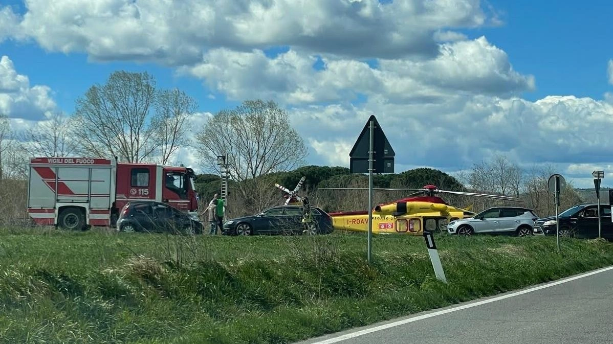 L’uomo è stato soccorso con il Pegaso