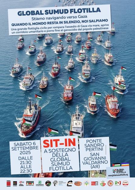 Partecipa al sostegno della Global Sumud Flotilla Partecipa al sostegno della Global Sumud Flotilla