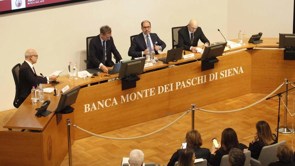 L’inizio dell’assemblea di Banca Mps di due giorni fa in viale Mazzini