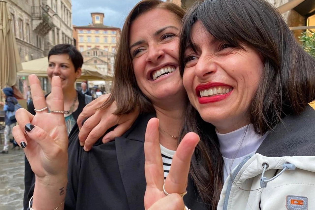 Vittoria Ferdinandi, 37 anni, eletta sindaca di Perugia lo scorso 24 giugno alla guida del centrosinistra, insieme con Stefania Proietti, 49 anni, prima cittadina di Assisi
