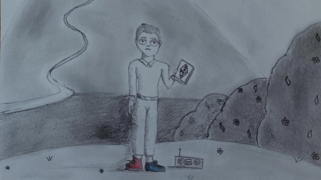 Francesco Vecchiacchi con le scarpe di due colori, sullo sfondo il monte Cimone Francesco Vecchiacchi con le scarpe di due colori, sullo sfondo il monte Cimone