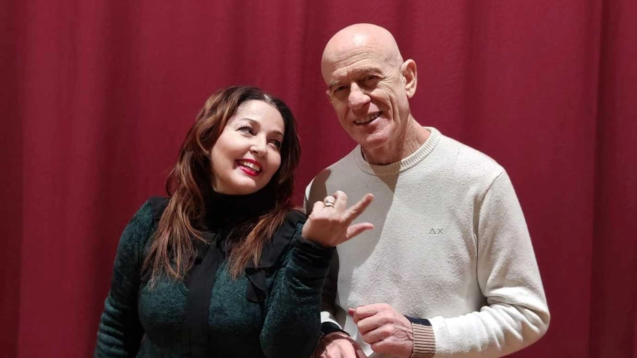Gli attori Serena Nacci e Marino Filippo Arrigoni