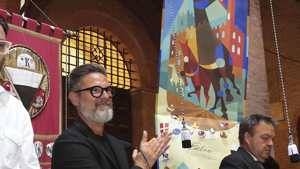 La metafora e gli accostamenti del sindaco Fabio nella presentazione "Tutta un’altra cosa rispetto all’opera di luglio, ho voluto due artisti diversi perché la Festa è tante cose. Non è vita, quella è la Contrada". La metafora e gli accostamenti del sindaco Fabio nella presentazione "Tutta un’altra cosa rispetto all’opera di luglio, ho voluto due artisti diversi perché la Festa è tante cose. Non è vita, quella è la Contrada".