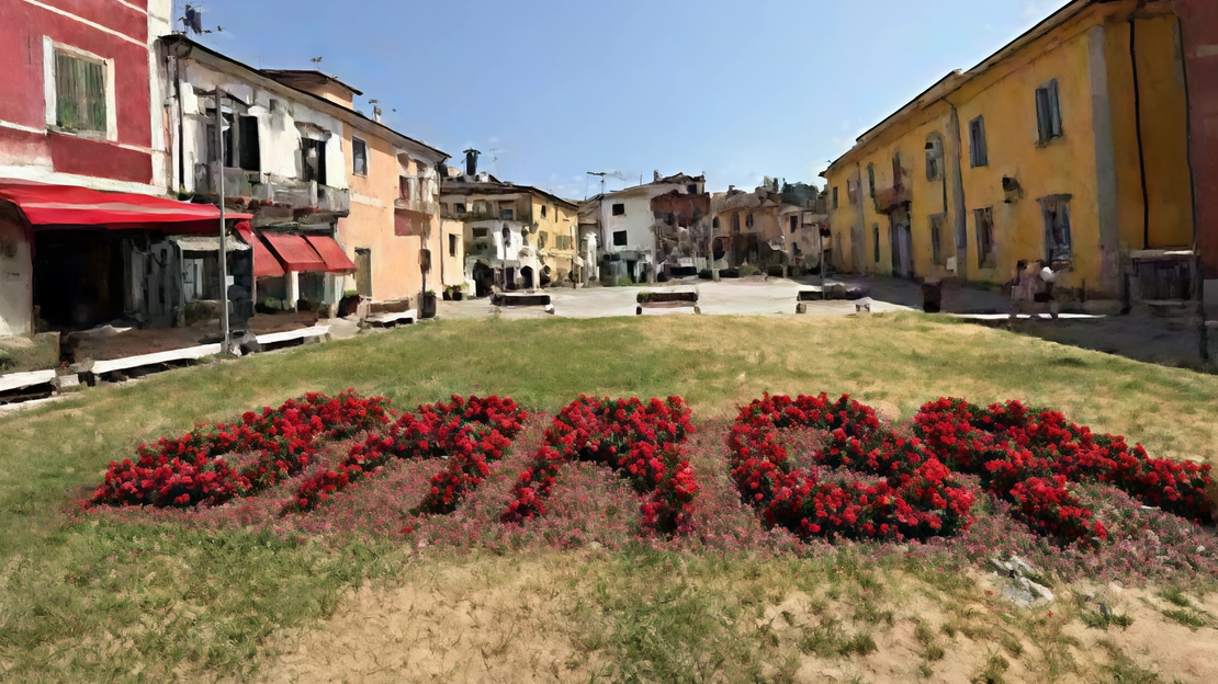 Piazza Giardino a Barga Piazza Giardino a Barga