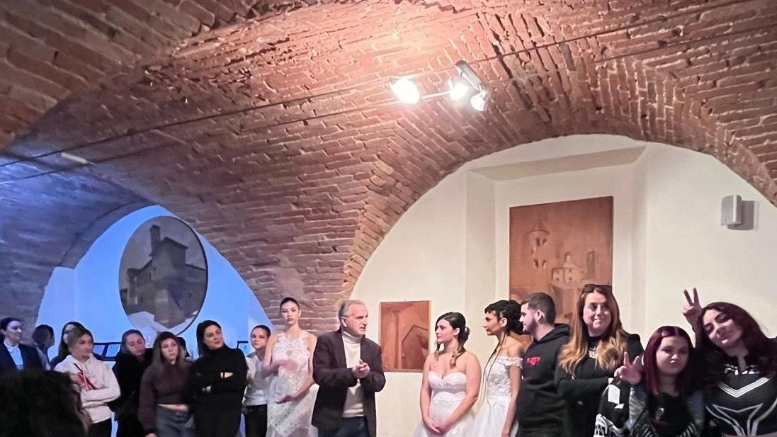 Un momento della sfilata al ’Bufalini’ Un momento della sfilata al ’Bufalini’