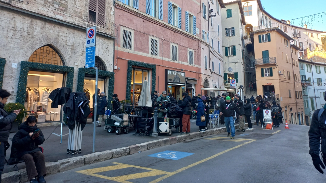 Alcuni ciak in piazza Matteotti Alcuni ciak in piazza Matteotti