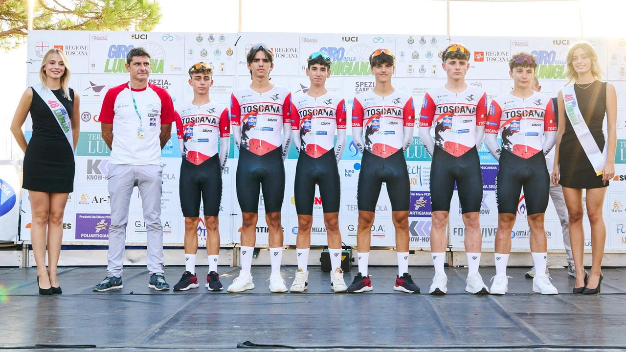 La formazione della Toscana che ha partecipato al Giro della Lunigiana La formazione della Toscana che ha partecipato al Giro della Lunigiana