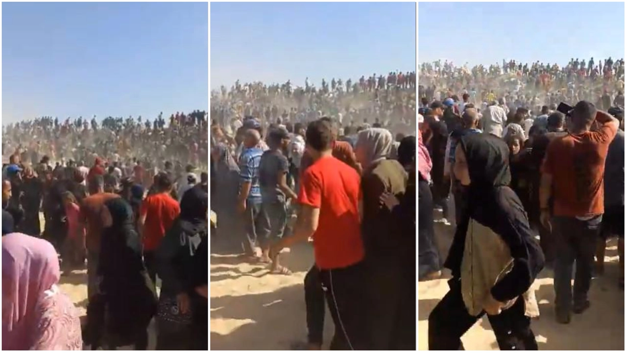 Media: a Gaza la folla assalta sito di aiuti, a Rafah spari in aria e caos