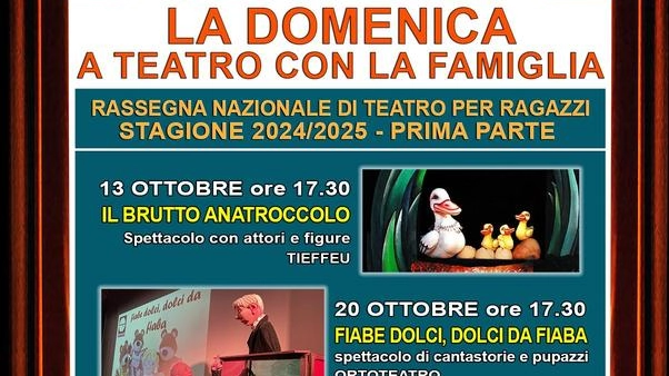 Torna al Teatro di Figura Perugia la stagione "La domenica a teatro con la famiglia" con 22 spettacoli per bambini e famiglie. Programma vario con burattini e marionette, tra cui "Il brutto anatroccolo" e "Cenerentola". Tieffeu propone produzioni classiche e moderne, confermando il successo del teatro di figura per coinvolgere grandi e piccini. Torna al Teatro di Figura Perugia la stagione "La domenica a teatro con la famiglia" con 22 spettacoli per bambini e famiglie. Programma vario con burattini e marionette, tra cui "Il brutto anatroccolo" e "Cenerentola". Tieffeu propone produzioni classiche e moderne, confermando il successo del teatro di figura per coinvolgere grandi e piccini.