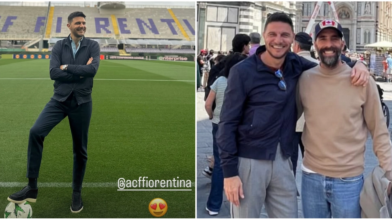 Joaquin e l'amore per Firenze: in piazza Duomo selfie con Borja Valero. Due protagonisti del 4-2 alla Juve