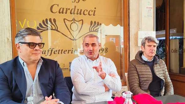 Il presidente Antonio Pugliese, il manager Enrico Vecchi e il general manager Roberto Piccioli
