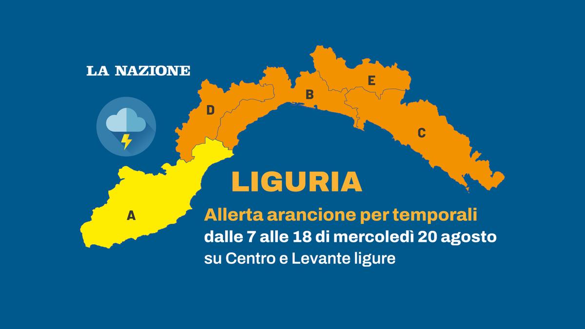 allerta meteo arancione in liguria in arrivo forti temporali