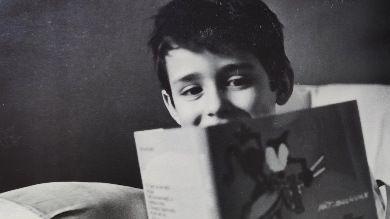 Lo scrittore e illustratore Simone Frasca a 6 anni